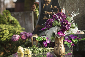 Fleurs Cimetière sur Poitiers